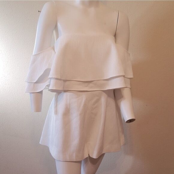Keepsake No Reason Off the Shoulder Romper Sz XL - Picture 2 of 8
